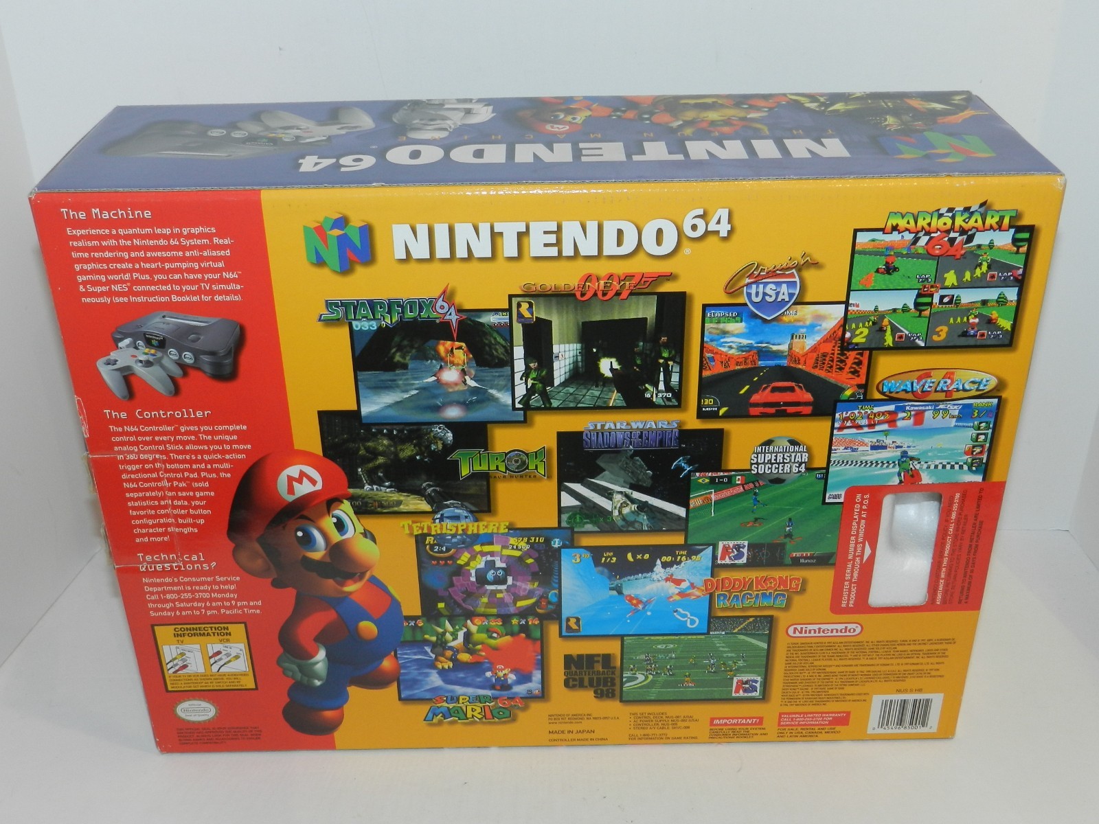 Original Nintendo 64 N64 Console System CIB Complete In Box Authentic RARE MINT