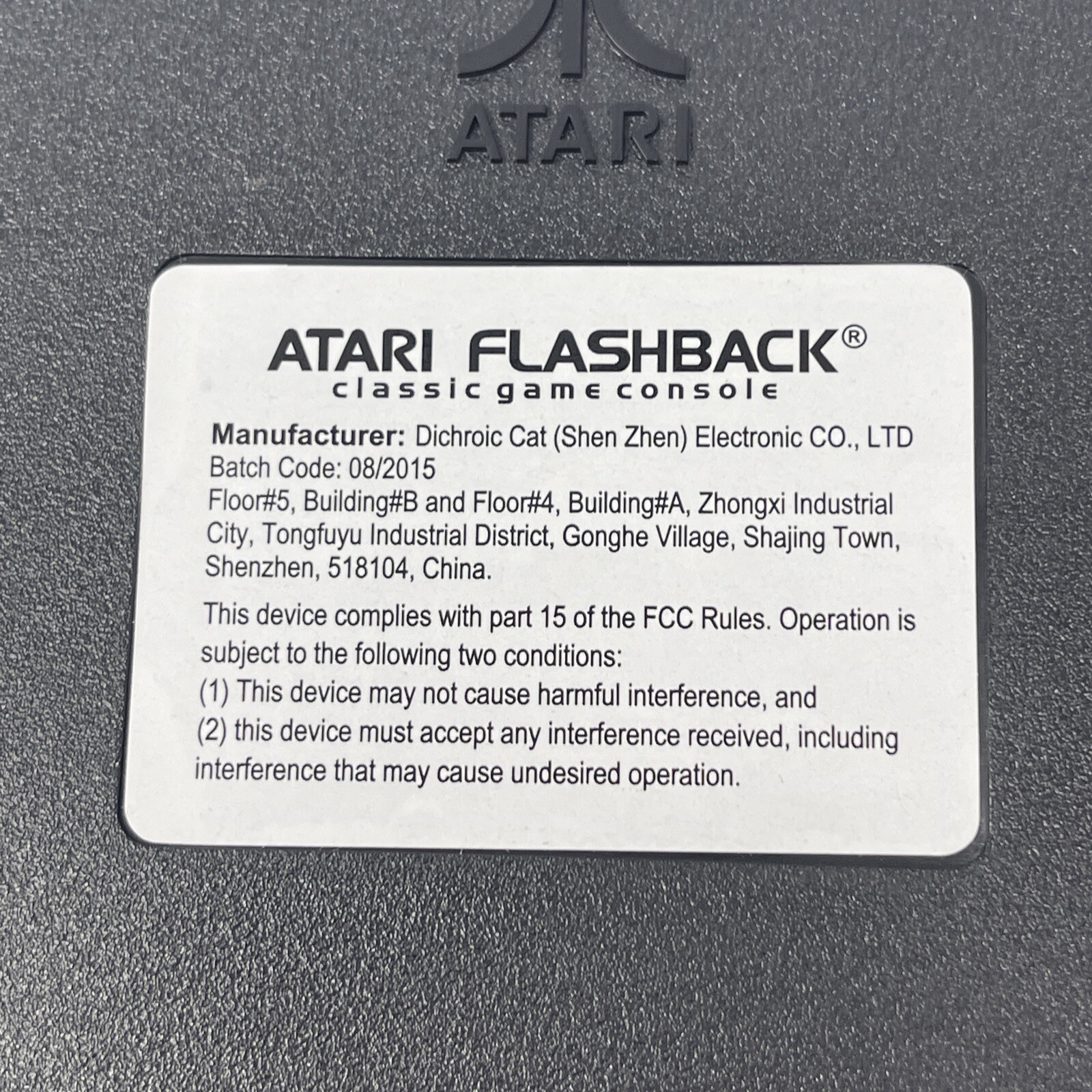Tested Atari Flashback 6 Console 100 Games – Console + Power Cord Only