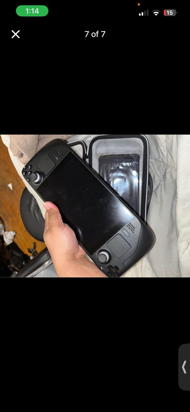 Valve Steam Deck 256GB Handheld System 1280×800 Black w/ Carrying Case