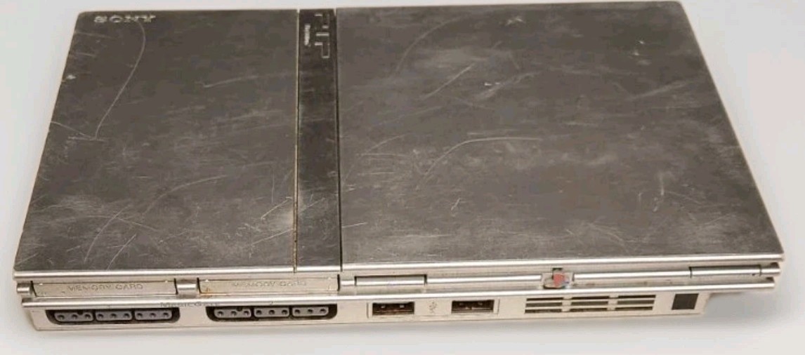 SONY PS2 Slim Silver SCPH-79001 Console only Original Playstation 2 Gray Retro