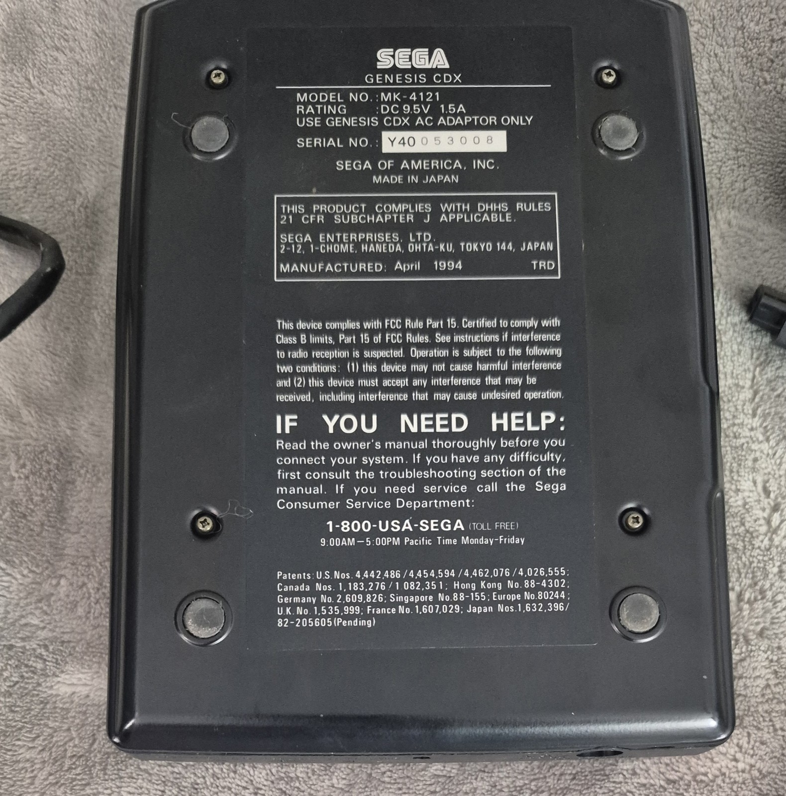 Sega CDX Console CIB Complete Tested & Working Genesis CD Rare W/ Games