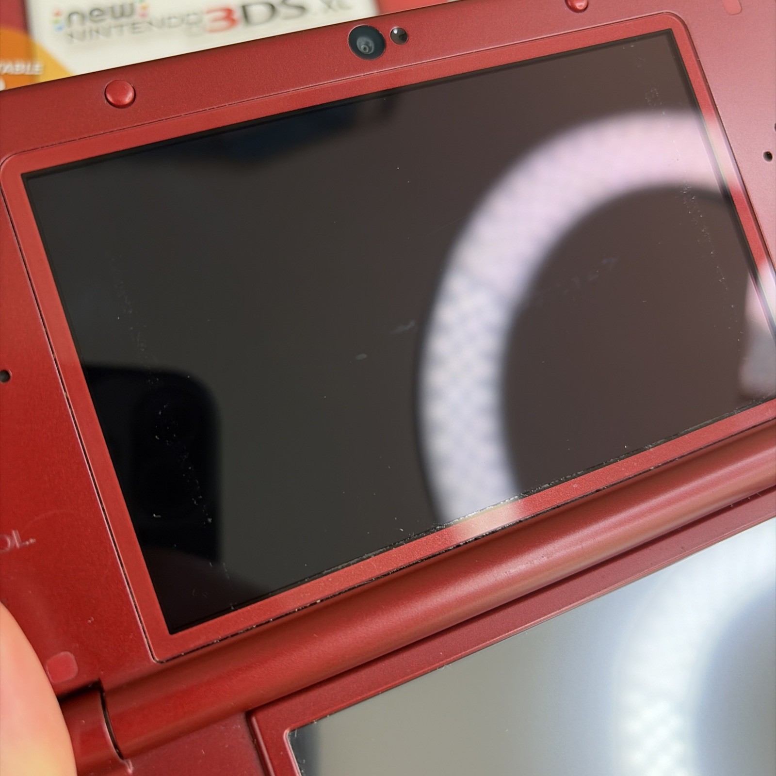 Nice! Nintendo New 3DS XL Red Complete In Original Box W Charger Stylus US Model