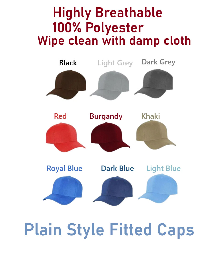 Plain Style Fitted Game Caps Select Color and Size See size chart in listing