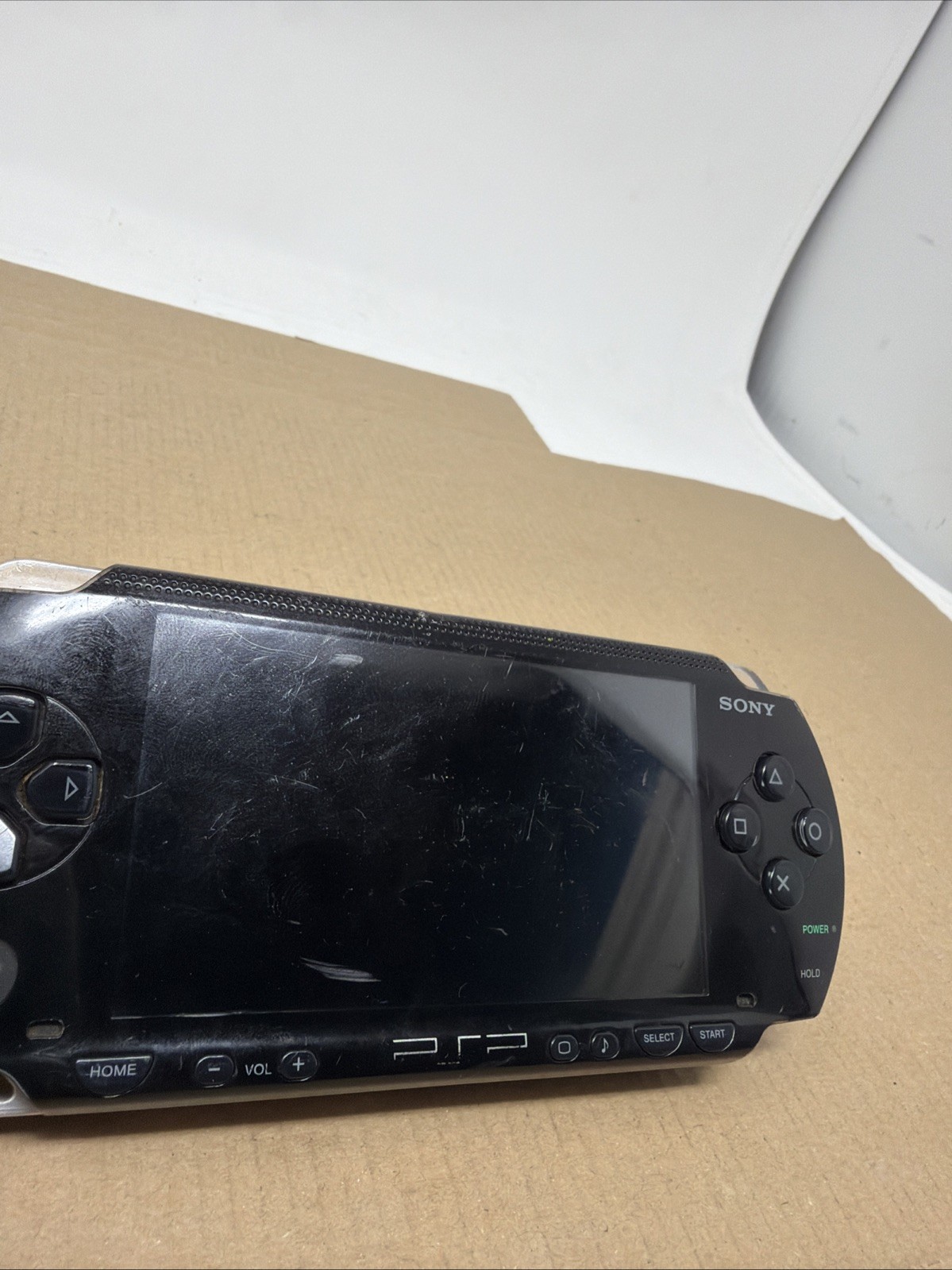 Sony PSP-1001 Black Console Tested Works No UMD Read No Battery Cover