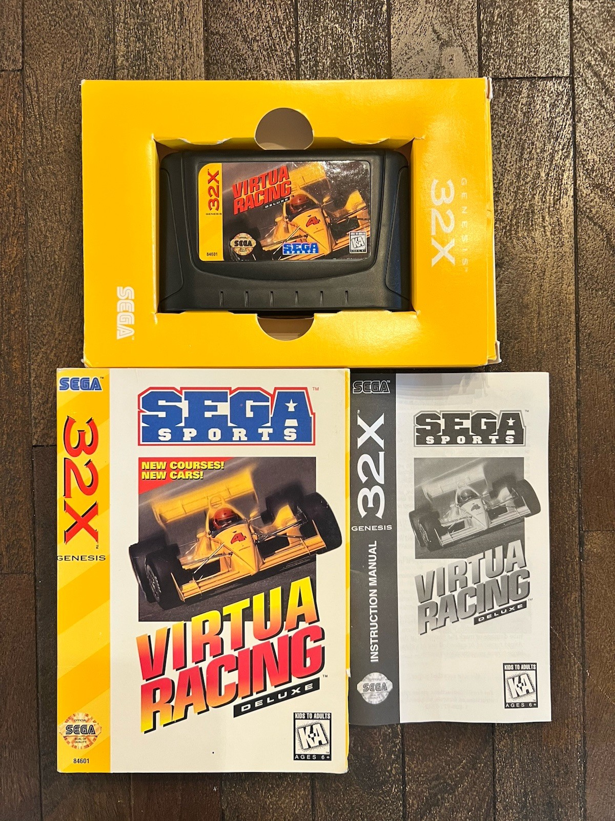 Sega 32X System With Wires Bundle in Box + 3 Boxed 32X Games.