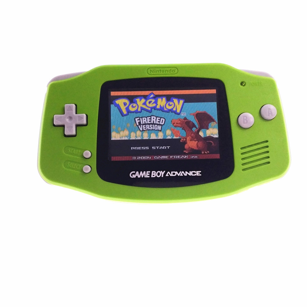 Apple Green Game Boy Advance w/ AGS-101 Brighter Backlight Screen Backlit