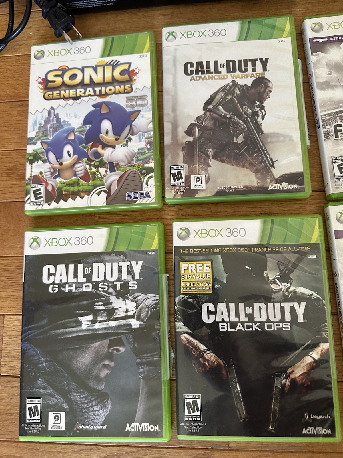 Microsoft Xbox 360 E Video Game Console WiFi + Kinect Bundle And Games Lot