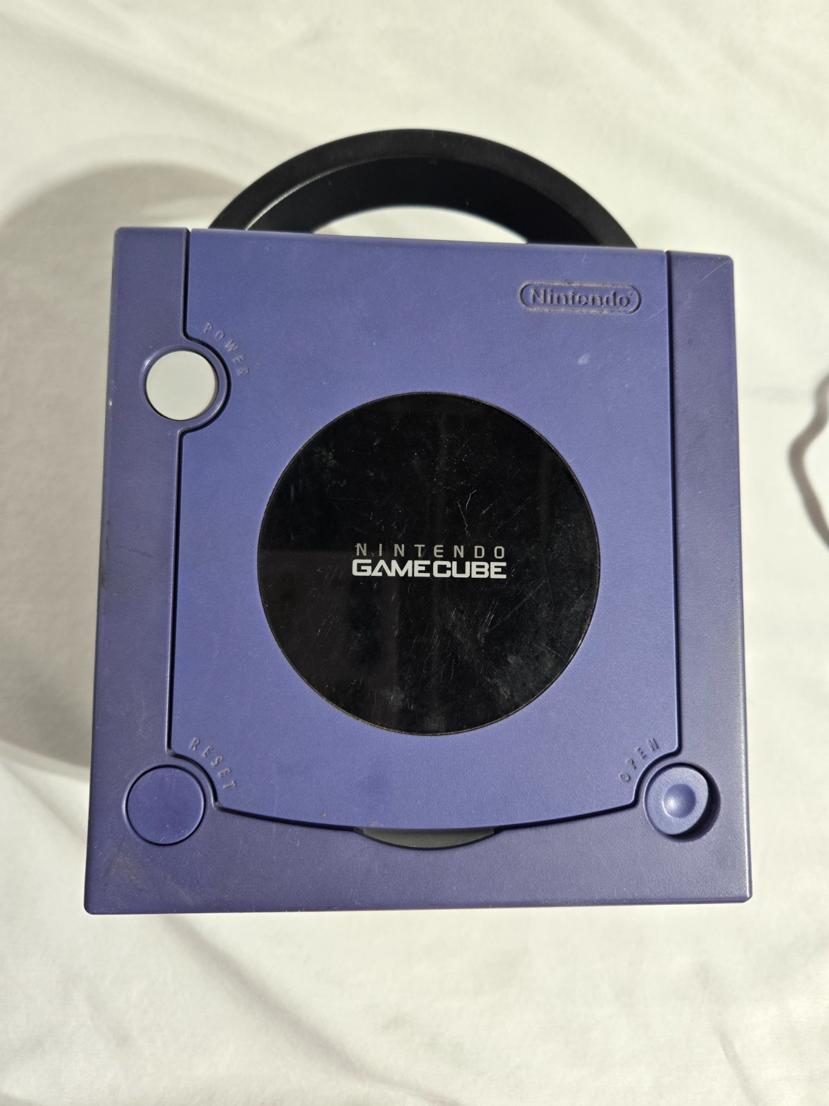 Nintendo GameCube Console Indigo Purple Bundle DOL-001 & Controller-Power Tested