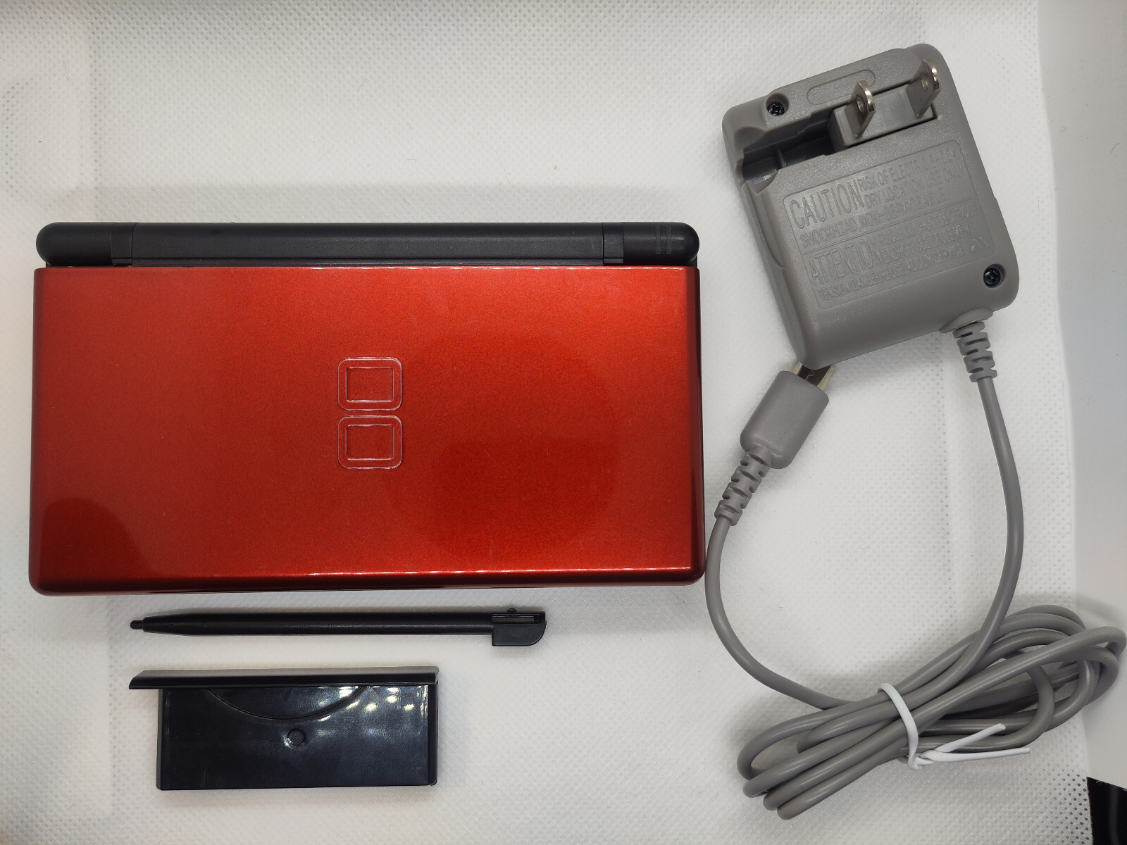 Nintendo DS Lite Handheld System, With Stylus, Charger, GBA Cover-TESTED/WORKING