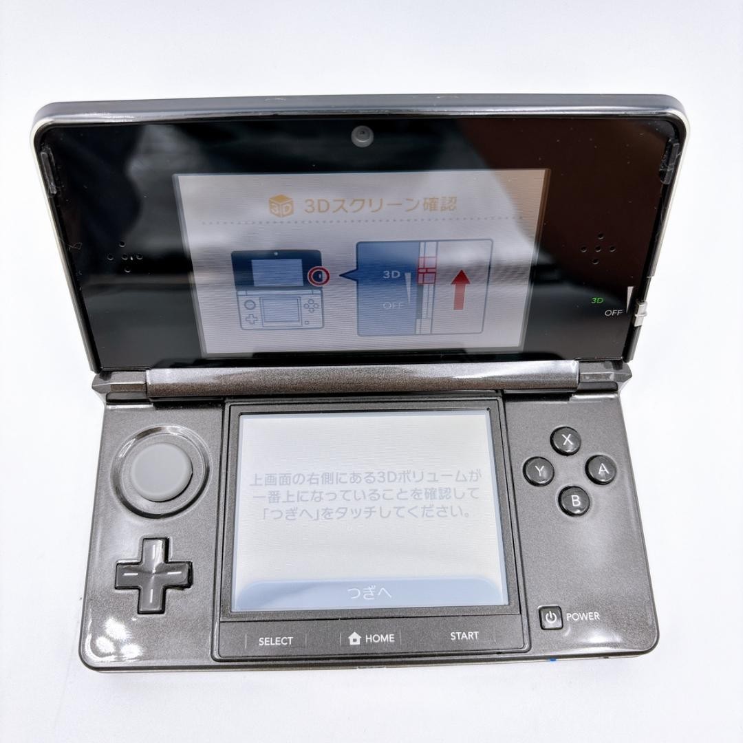 Nintendo 3DS Console CTR-001 Metallic Gray JPN Tested Works From Japan