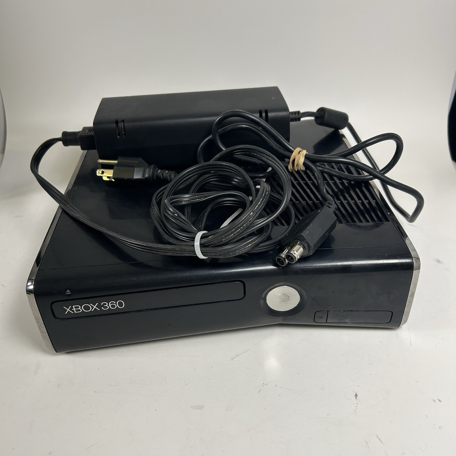 Microsoft Xbox 360 S Slim 4GB Console With Power Cable Tested Working