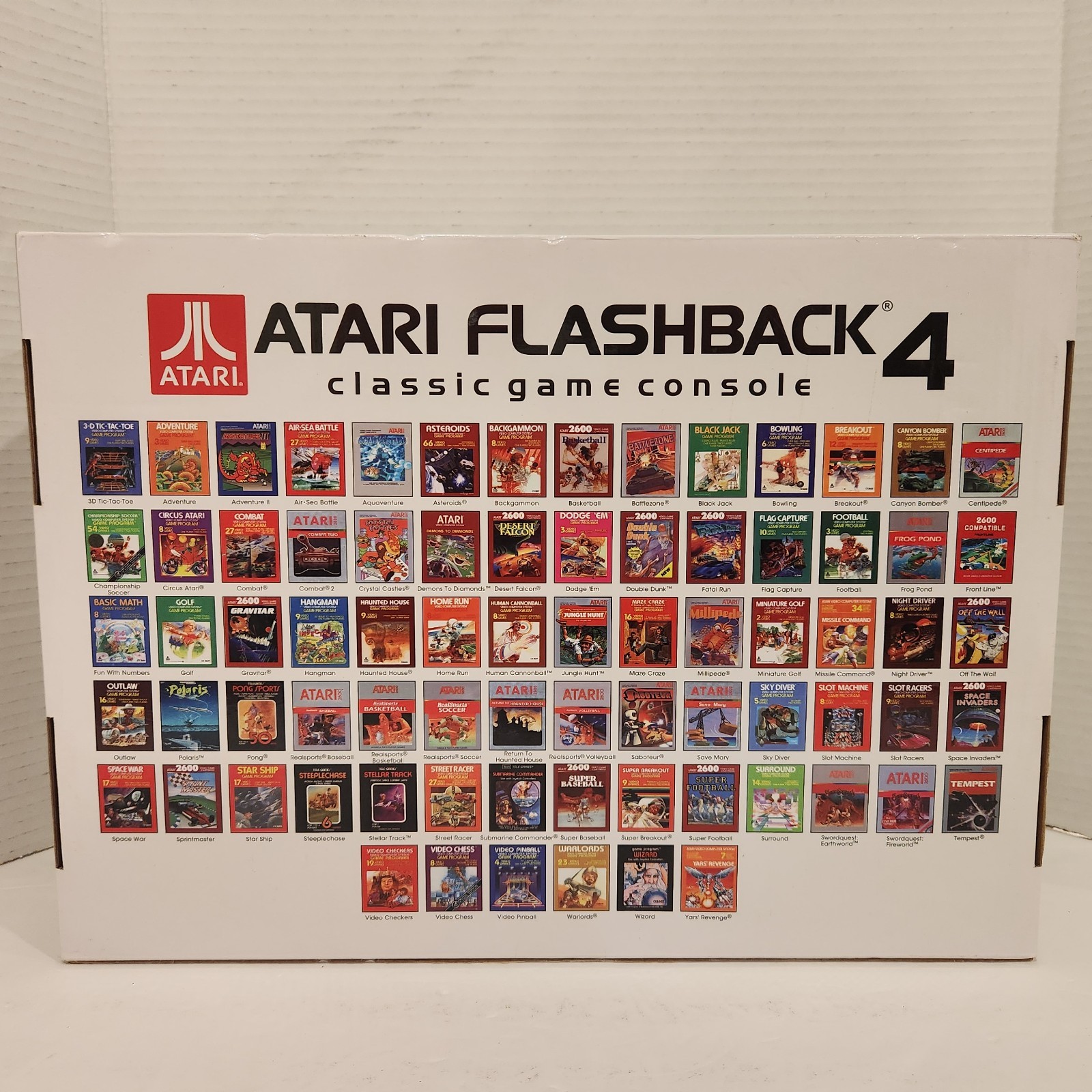 Atari Flashback 4 Classic Game Console Bundle 76 Games Sams Club w/ POSTERS EUC