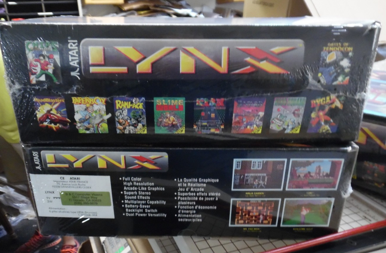 Atari Lynx II Handheld Game System in Original Black BOX Matcng SN#, PAG-4101
