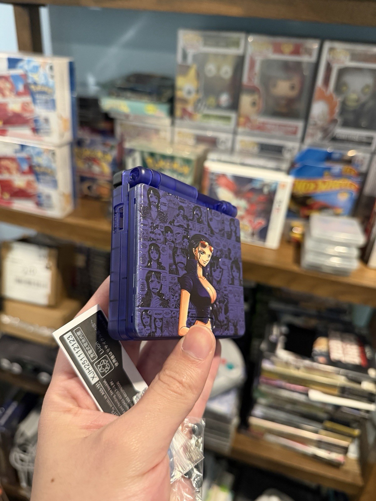Gameboy SP Nico Robin Custom Shell . One Piece/ High Quality Replacement