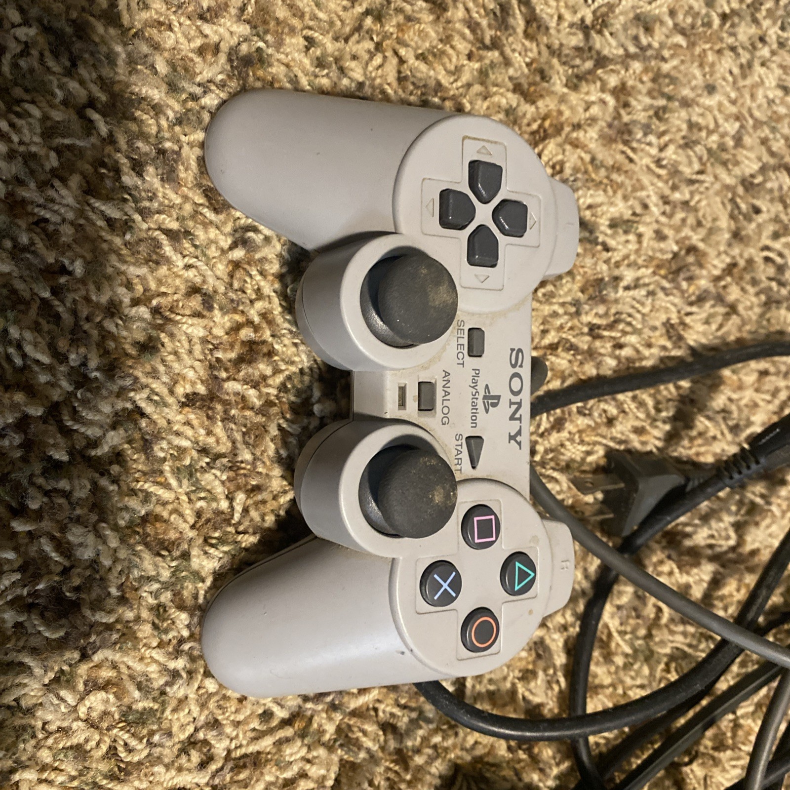 Sony PlayStation 1 Gray Game Console And Controller READ