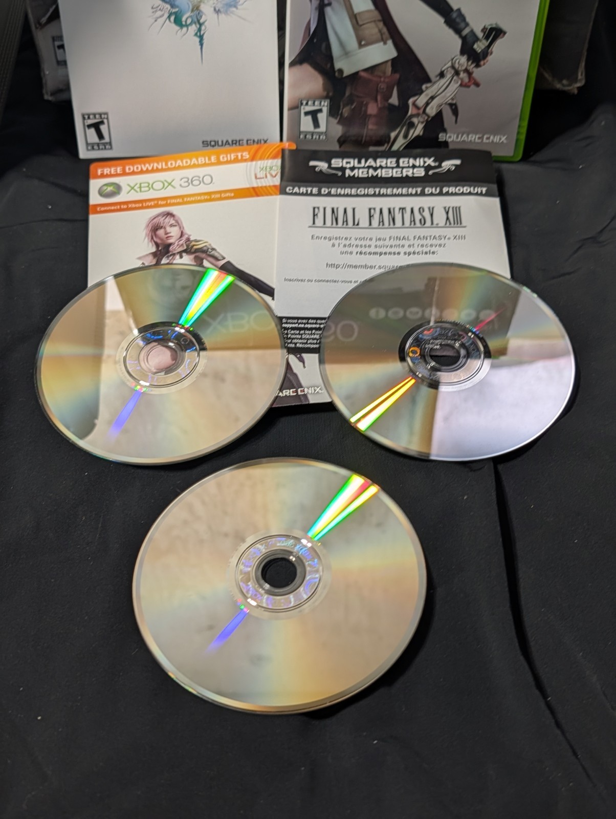 Xbox 360 Special Edition Final Fantasy XIII Console Bundle 250GB Near-Mint Set