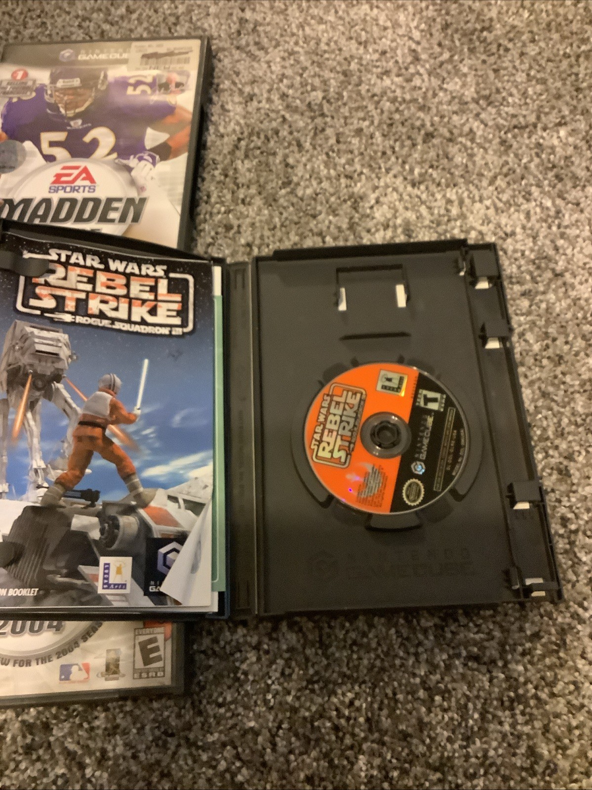 Nintendo GameCube Console Bundle Metroid Echos Madden Star Wars Works Tested