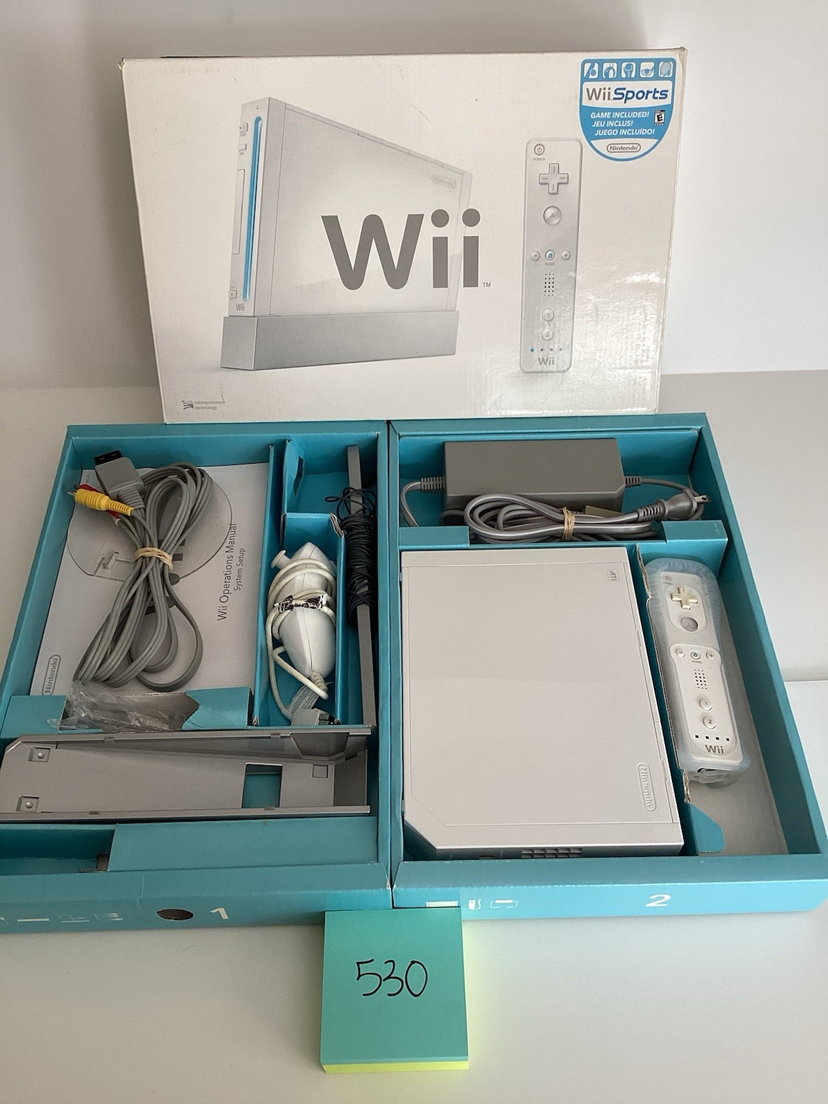 BOXED Nintendo Wii Video Game System RVL-001 Console Bundle Retro CIB Complete