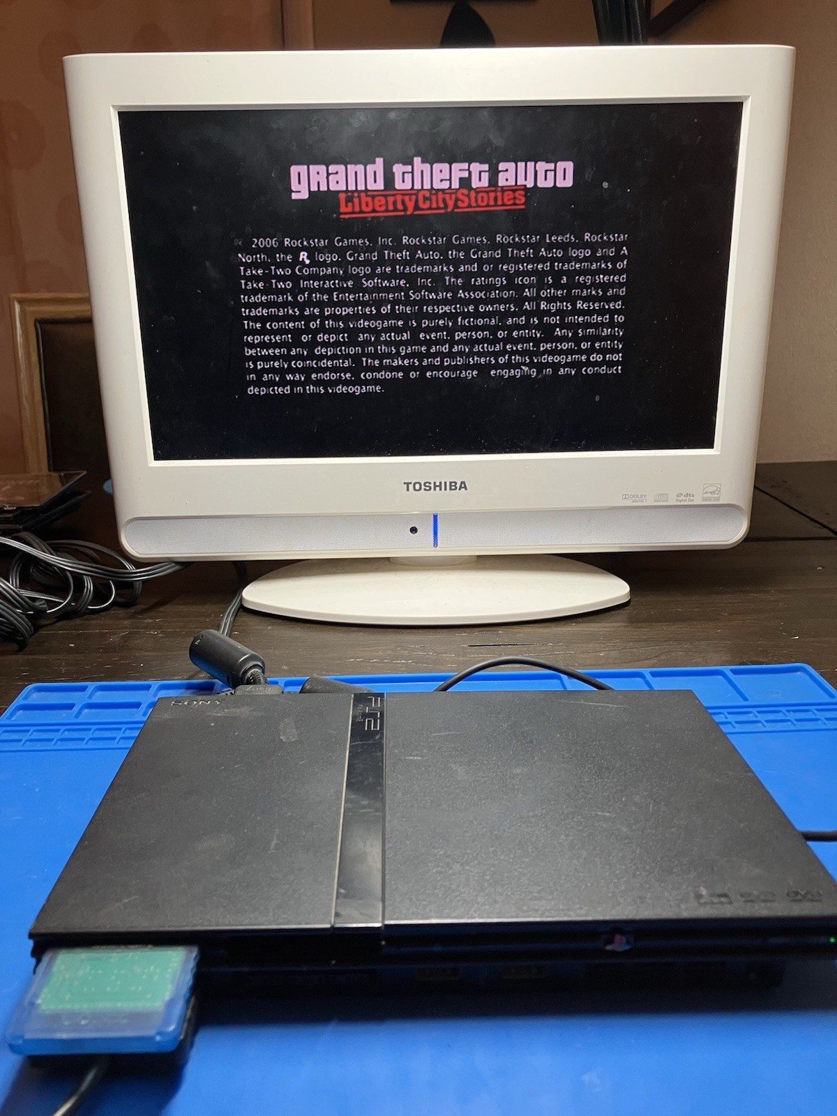 Sony PlayStation 2 PS2 Slim Console SCPH-70012 20 Games GTA 3 Liberty City Stor