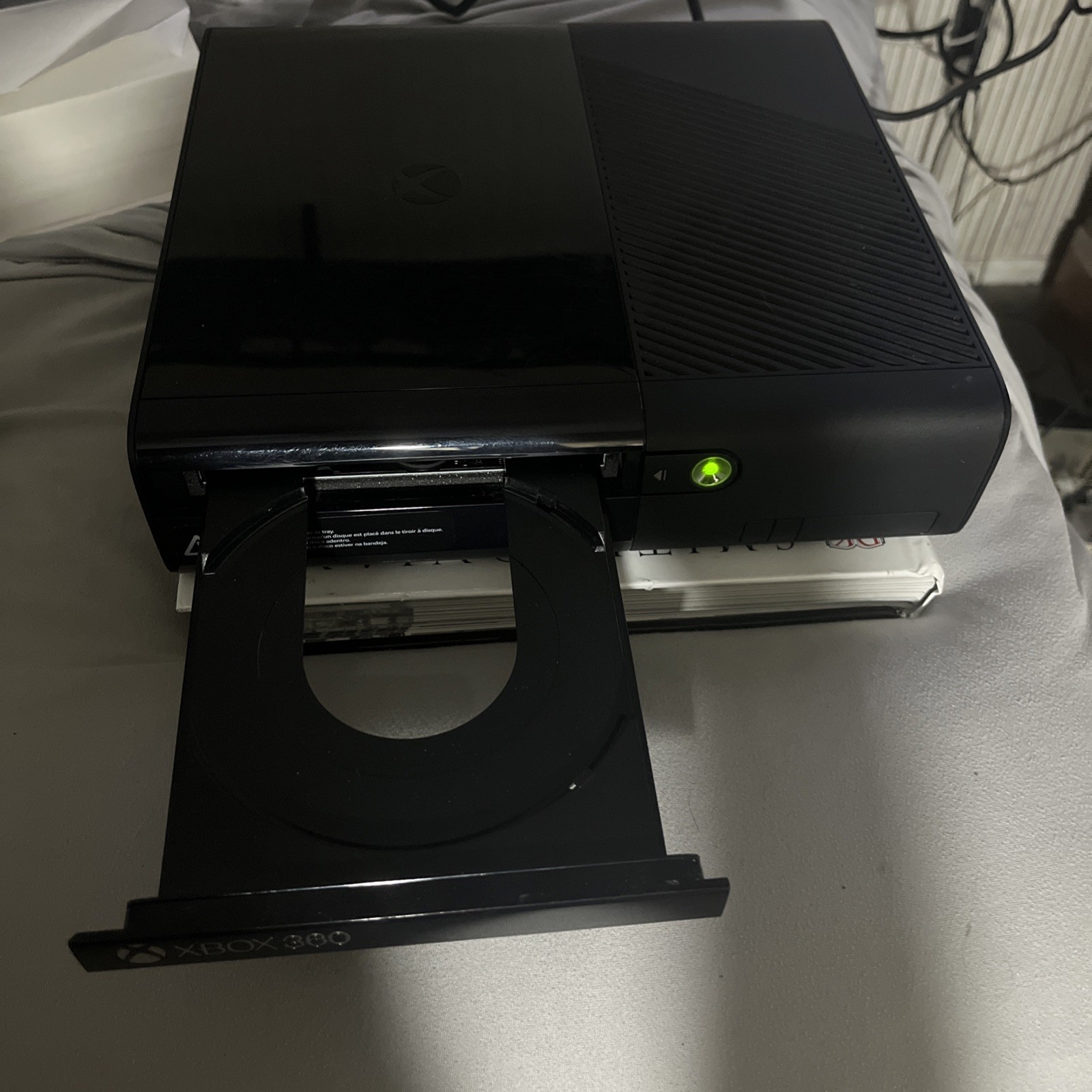 Microsoft Xbox 360 E Console Only Black System Tested & Working w/ 250GB HDD