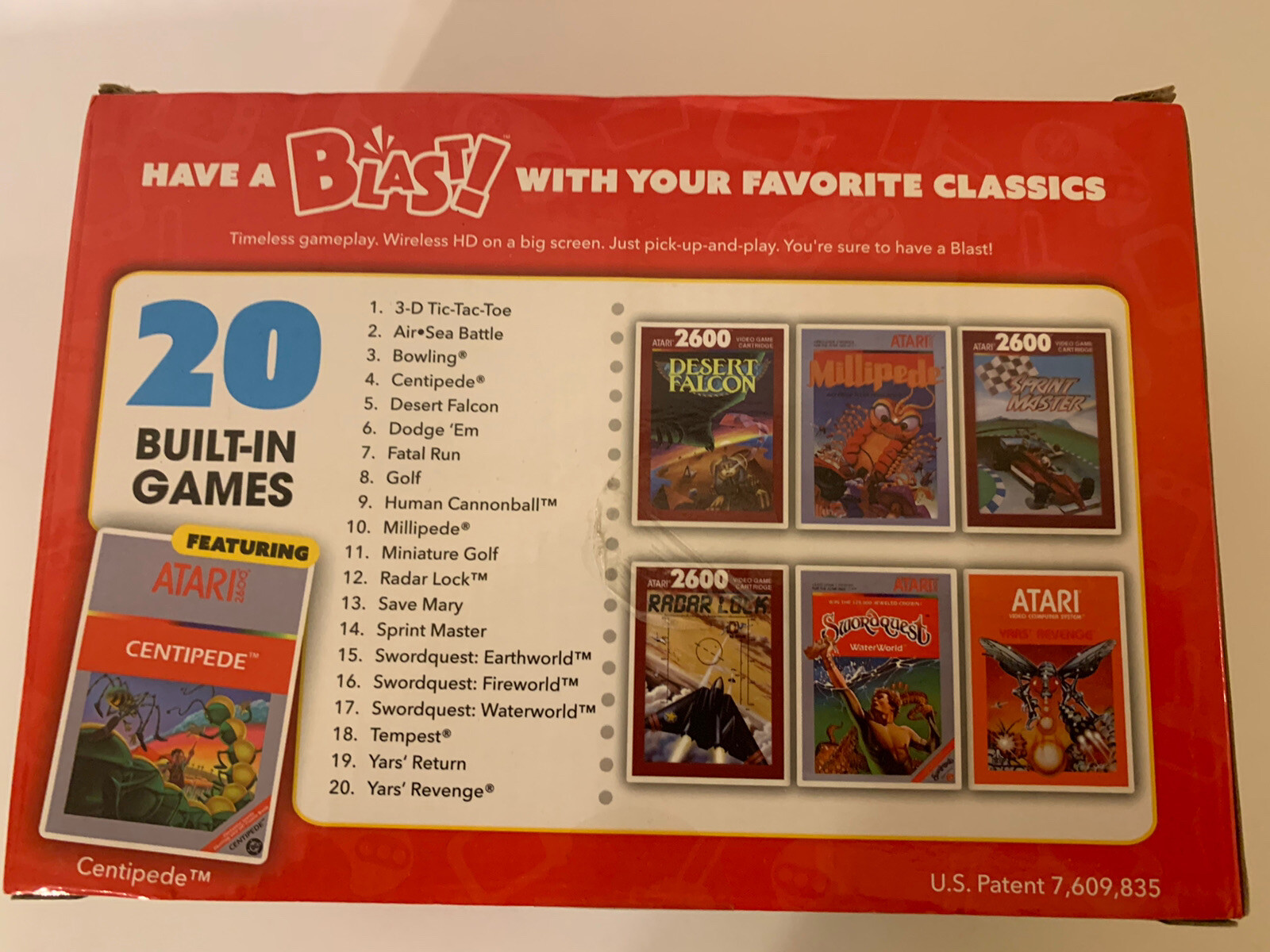 New Atari Flashback Blast Featuring Centipede with 20 Built-In Games Volume 1