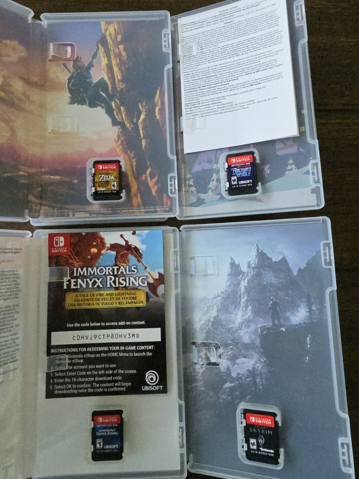 Nintendo Switch Bundle – Concole, Accessories, Carrier, and Games