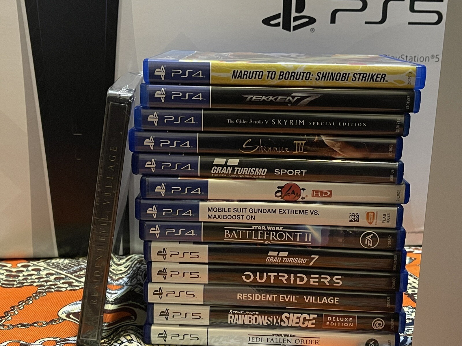Playstation 5 console disc version bundle PS5 Gundam Rainbow Six Tekken CF-1115A