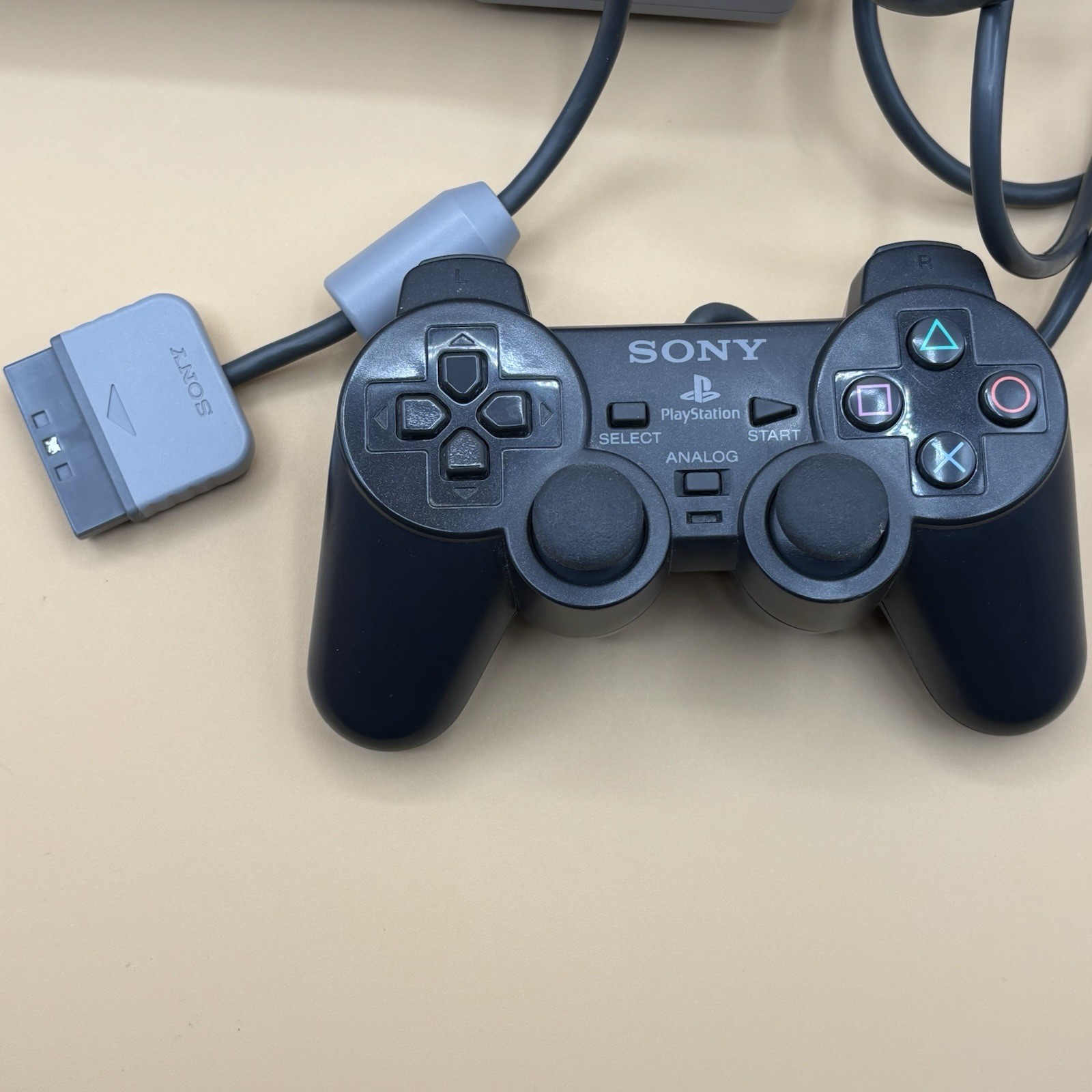 Sony Playstation 1 Console Bundle W/ Controller, Memory Card, Game & Cables