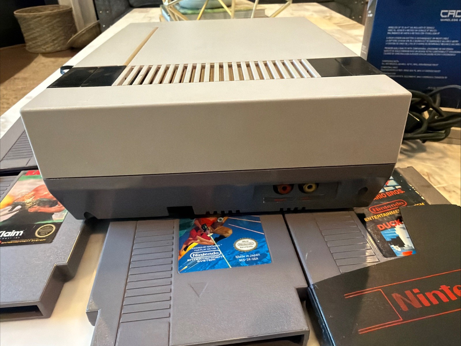 Nintendo NES Console Bundle New 72 Pin Connector, Wireless Controller & 6 Games