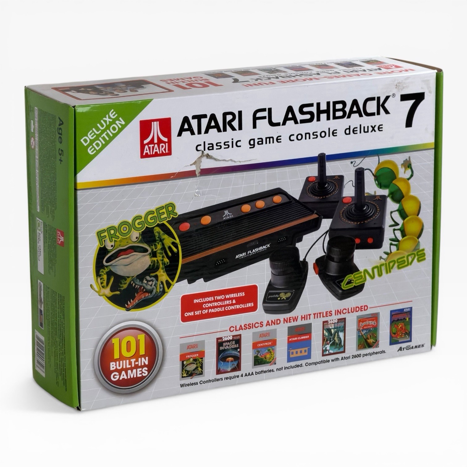 Atari Flashback 7 Classic Game Console System 101 Built In Games + 2 Paddles