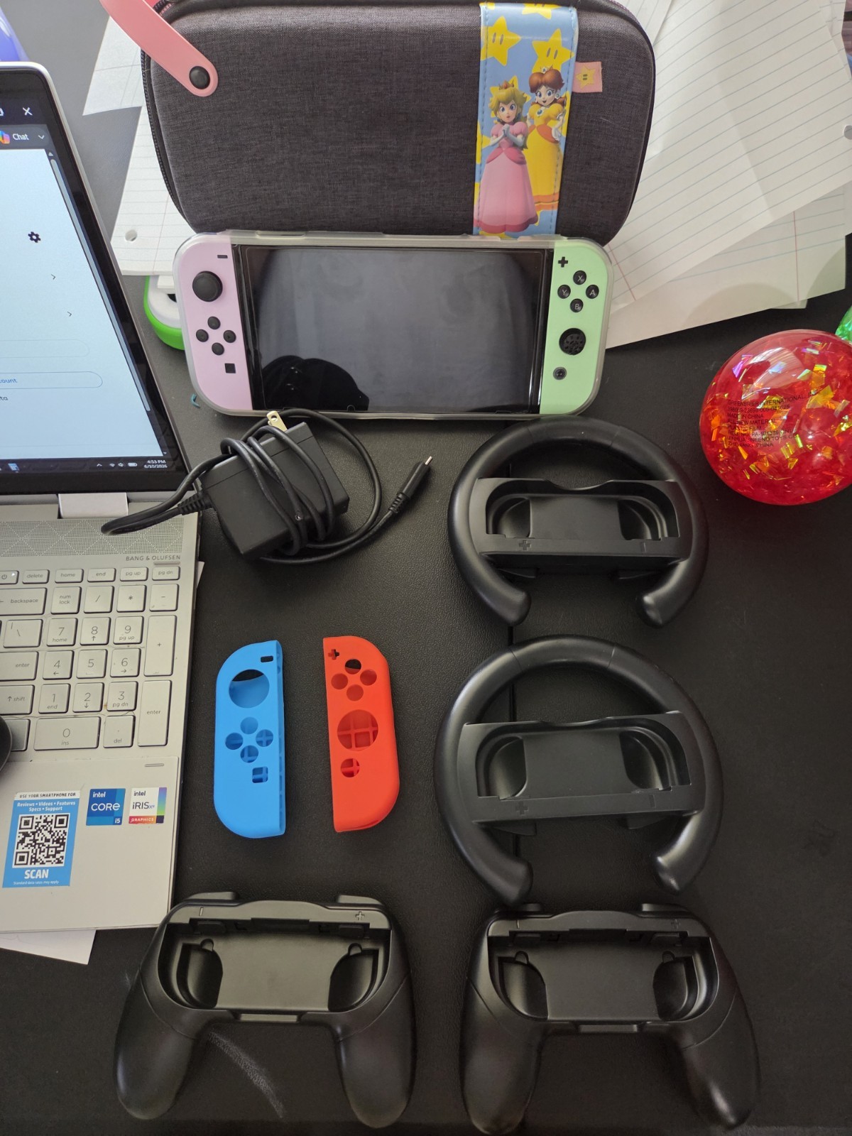 Nintendo Switch 1st Generation Console With Docking Station, Case And Carry Case