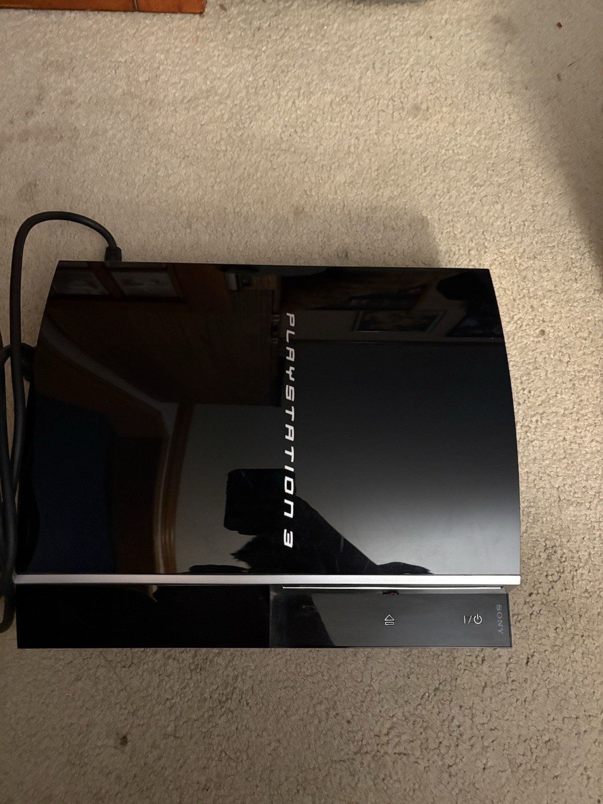 Sony PlayStation 3 PS3 40GB Black Console CECHH01 w/ Power Cable Tested Working