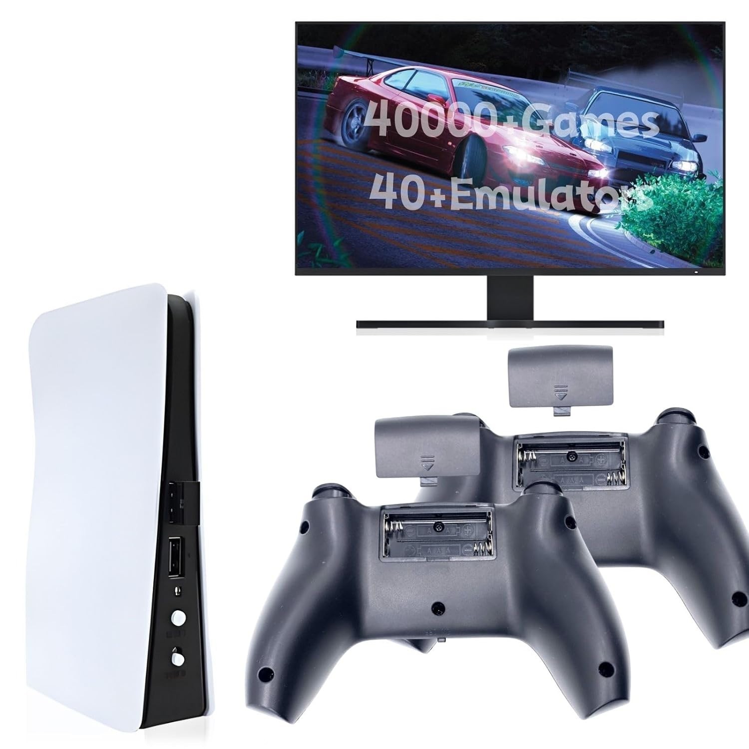 Plug & Play 4K HDMI Retro Game Console 128GB 40000+ Games Wireless Controllers
