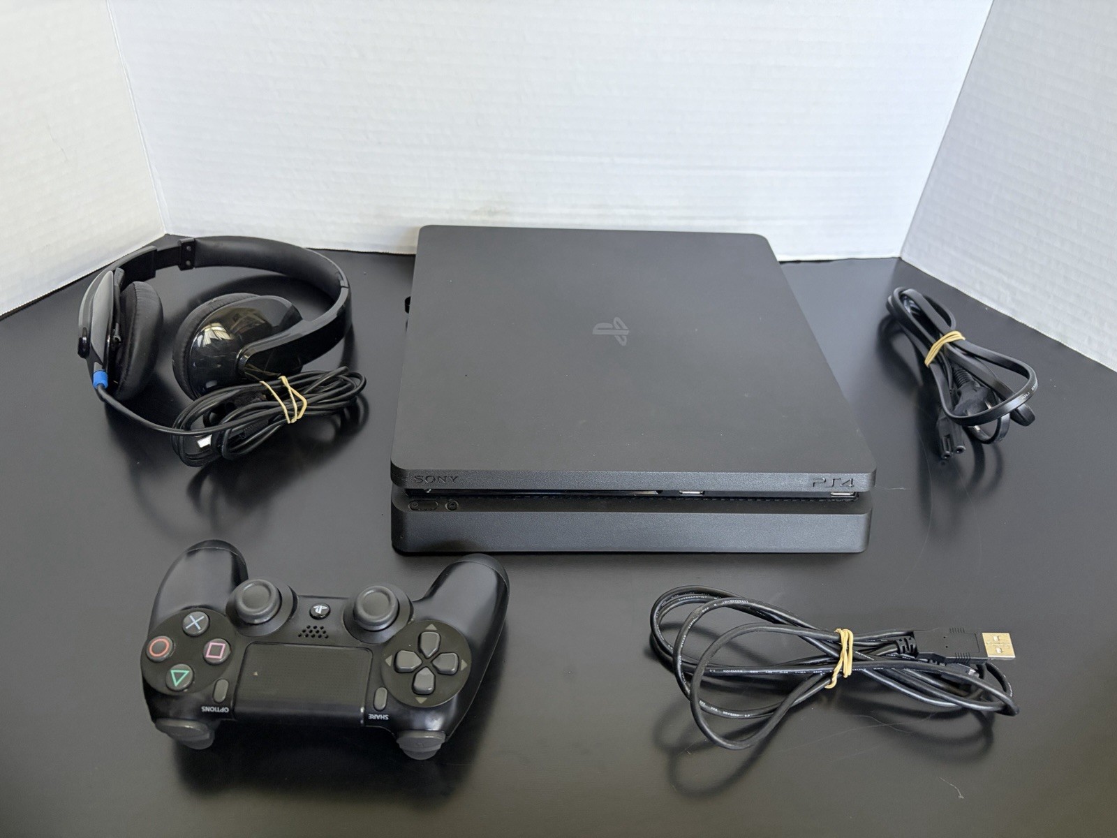 Sony PlayStation 4 Slim 500GB PS4 Console CUH-2015A w/ Controller, Headset