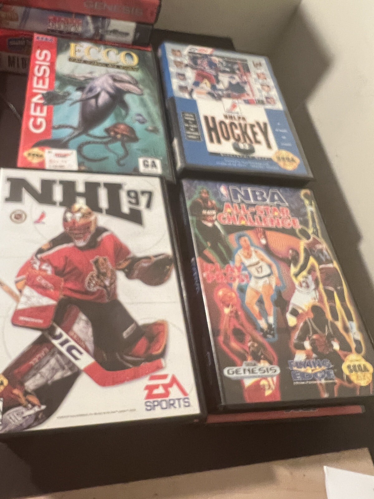 SEGA GENESIS 16-BIT SYSTEM+16 GAMES COMPLETE+CASE MANUALS UNTESTED JURASSIC PARK