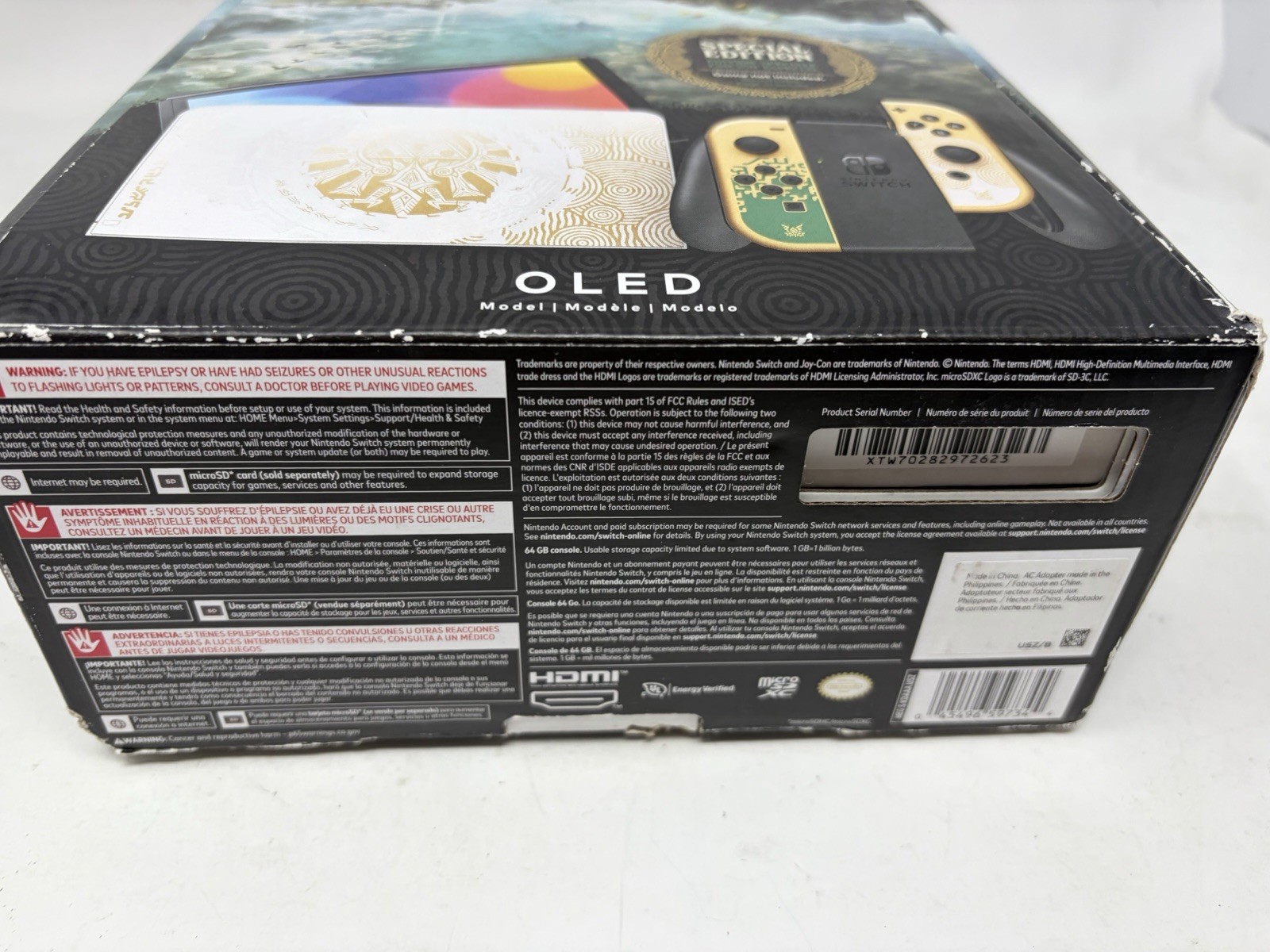 Nintendo Switch OLED Model HEG-001 The Legend of Zelda: Tears of the Kingdom CIB