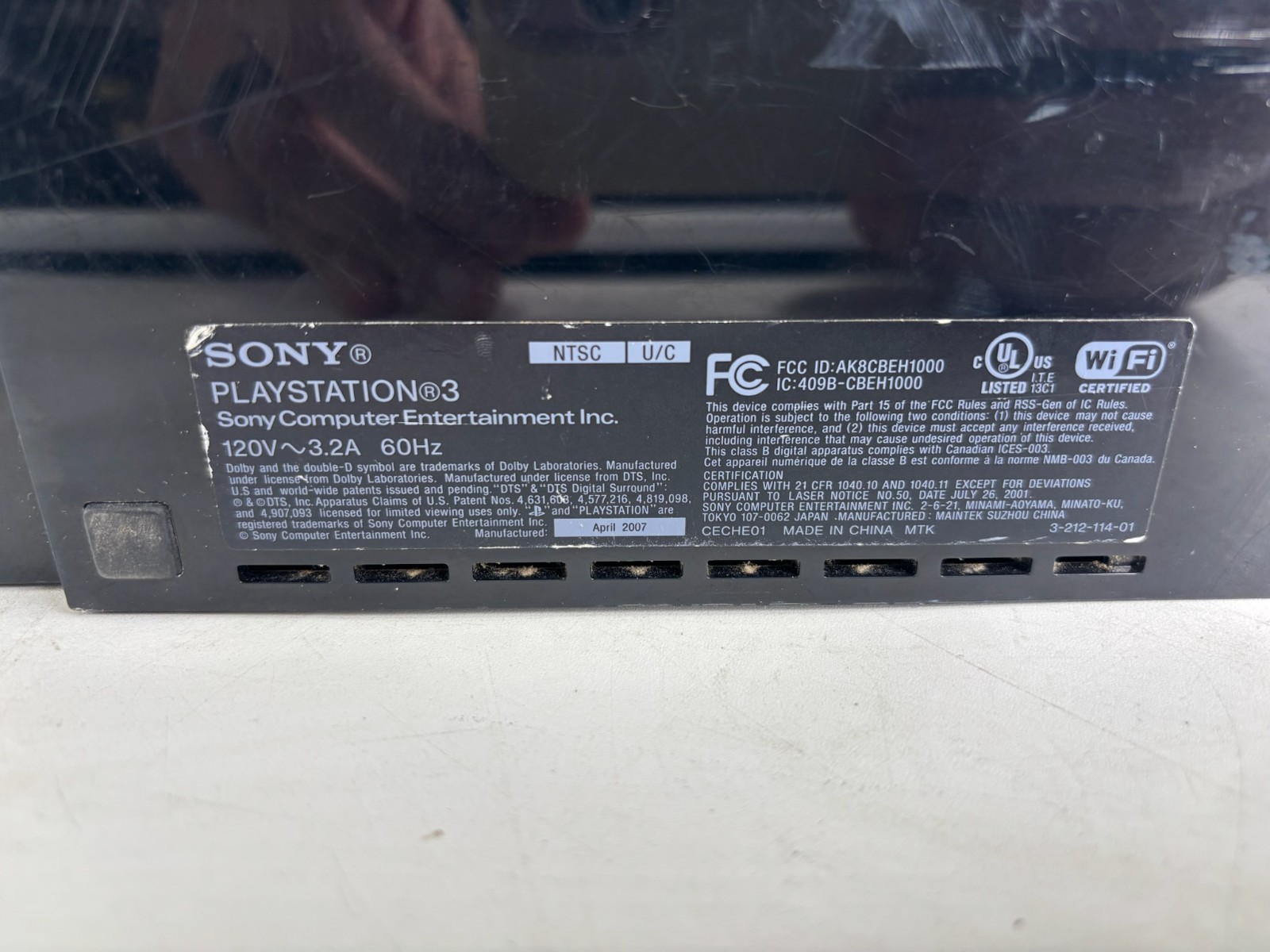 Lot Of 2 Sony PlayStation 3 Backwards Compatible As For Parts CECHC03 CECHE01