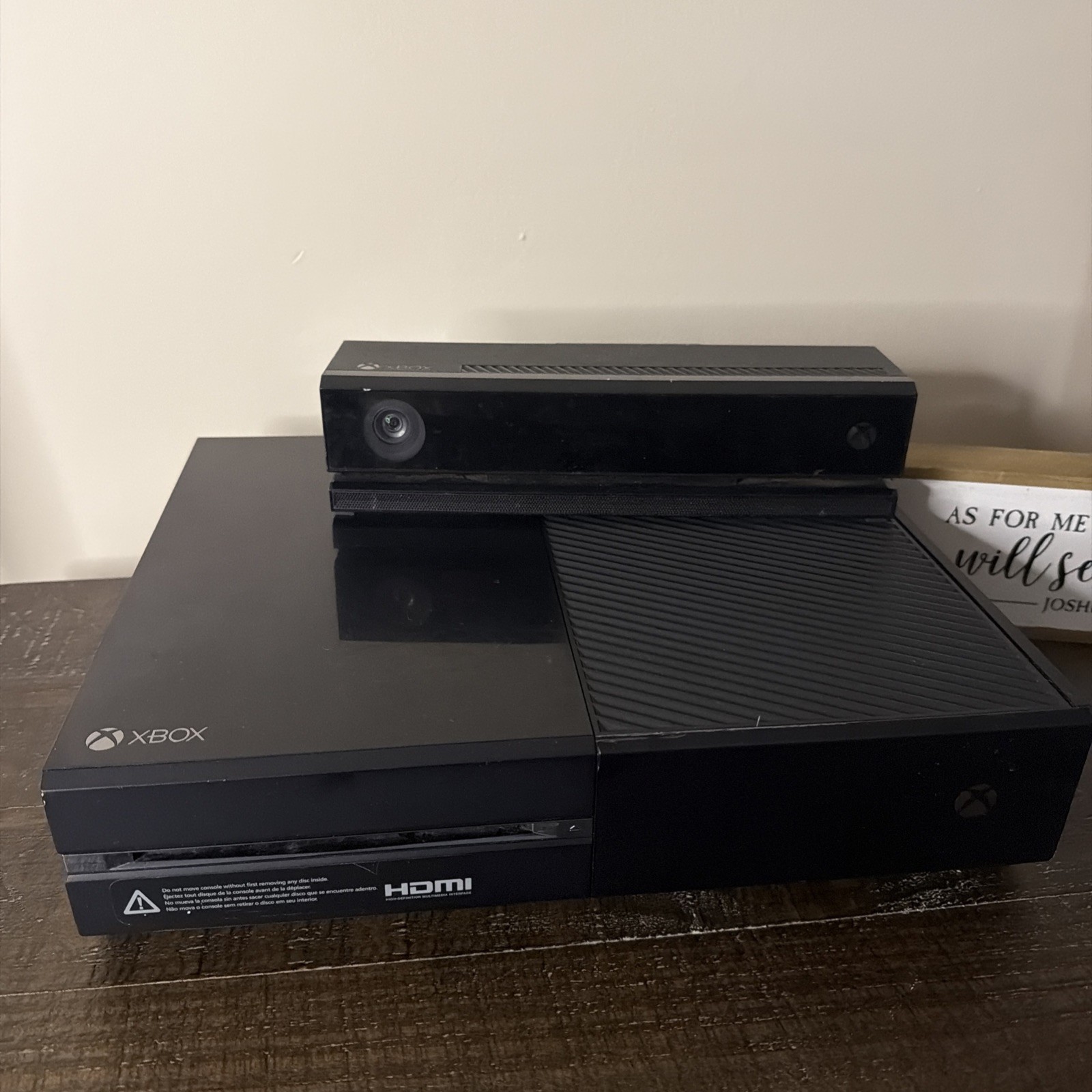 Microsoft Xbox One 500GB Black Console + Kinect Sensor Bundle Only “Untested”