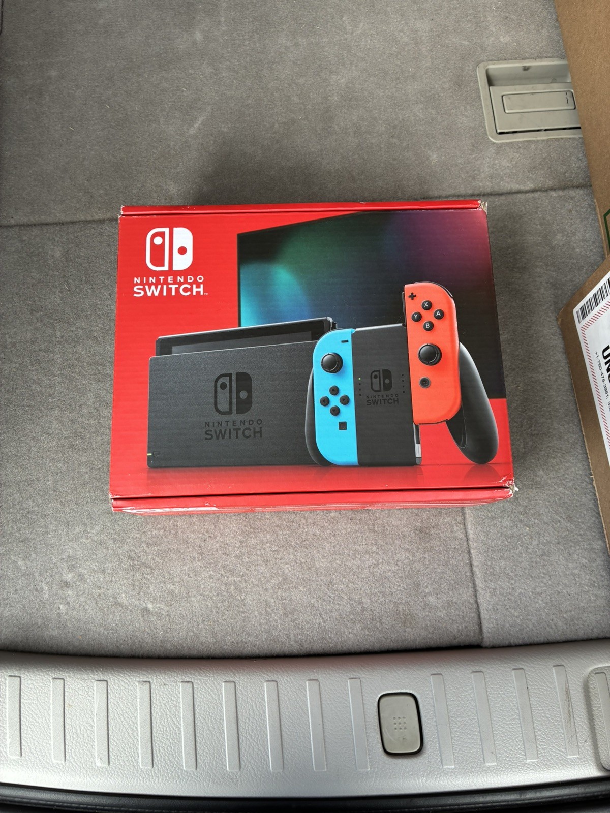 Nintendo Switch 32GB Gray Console with Neon Red and Neon Blue Joy-Con