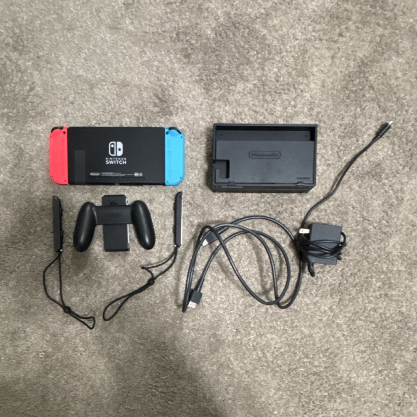 Nintendo Switch Console Black/Red/Blue with Joy-Con Controllers and Dock