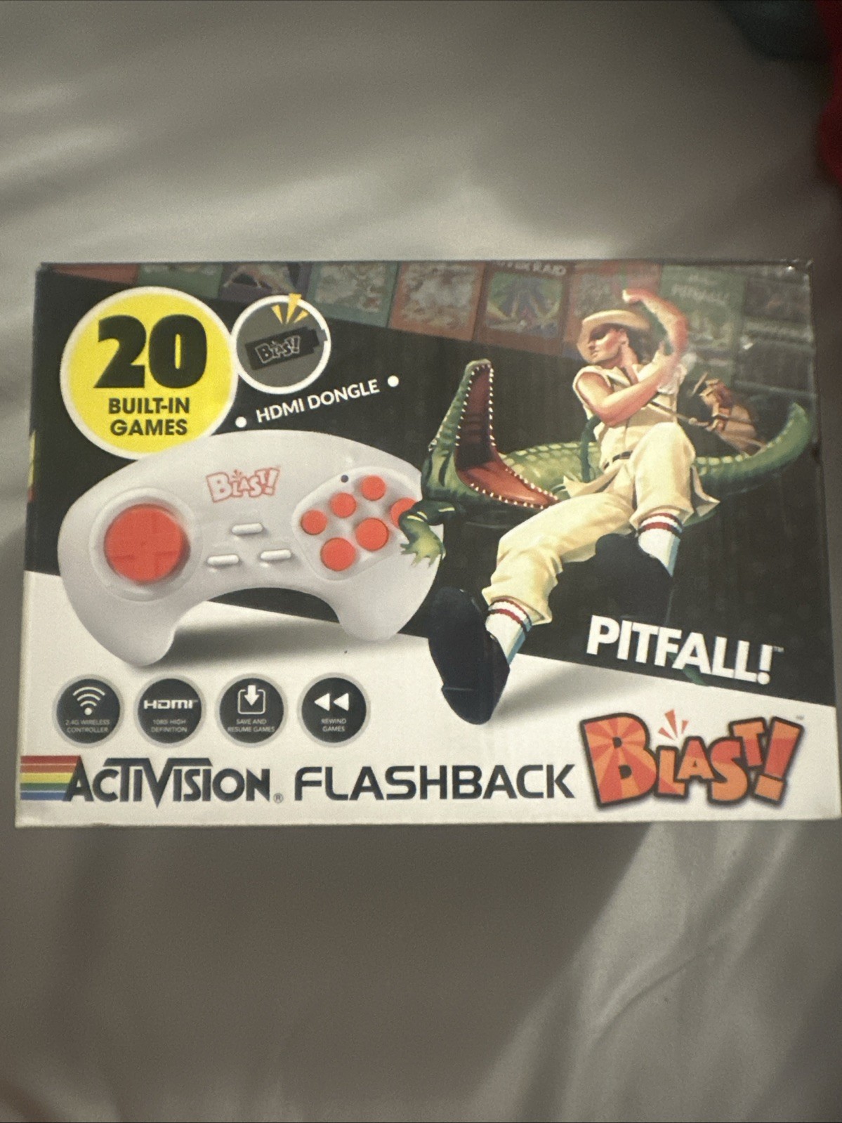 Activision FLASHBACK BLAST! Pitfall, RiverRaid, 20 Built-in Retro Games Open Box
