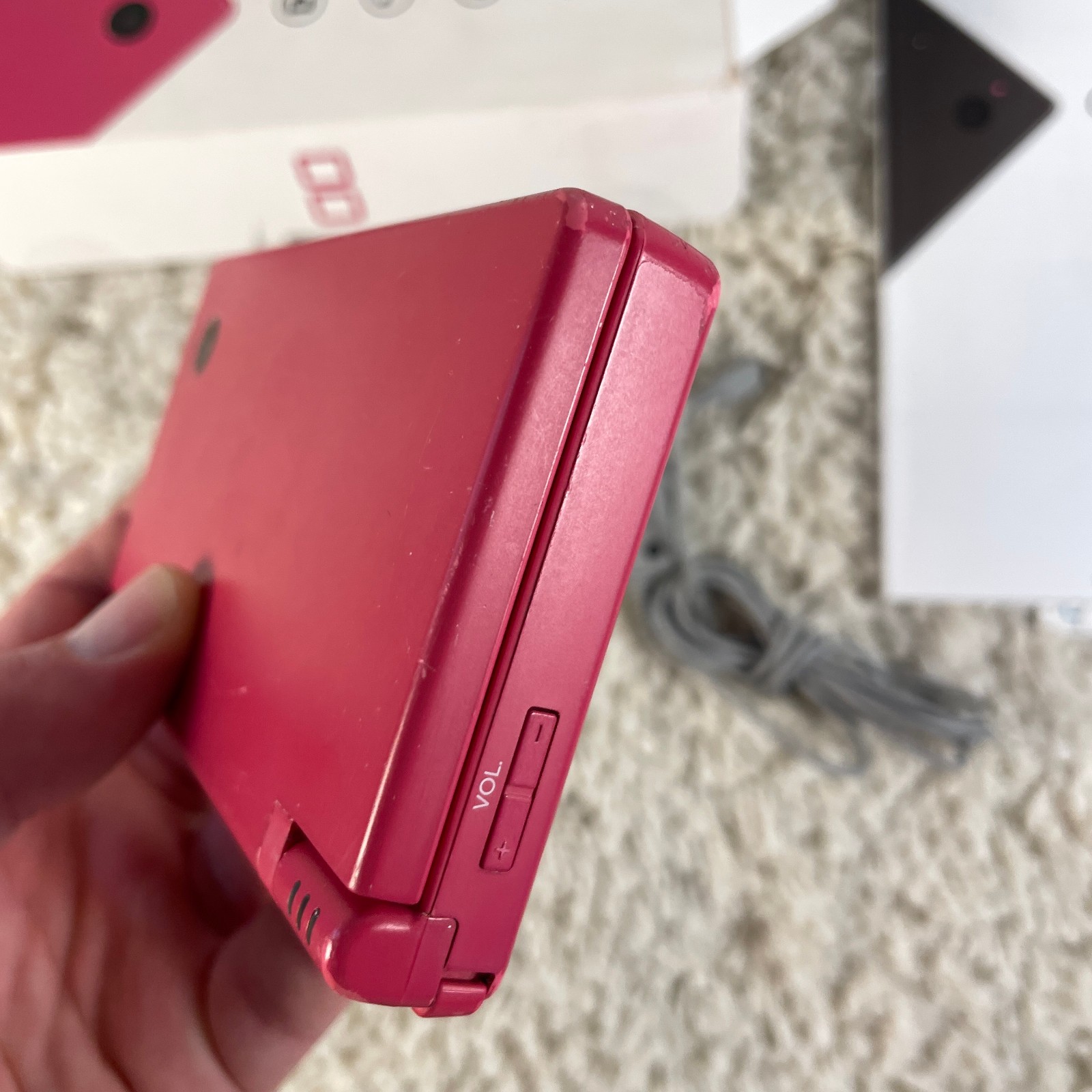 Nintendo DSi Pink Handheld Console System TWL-001 Complete in Box CIB Works