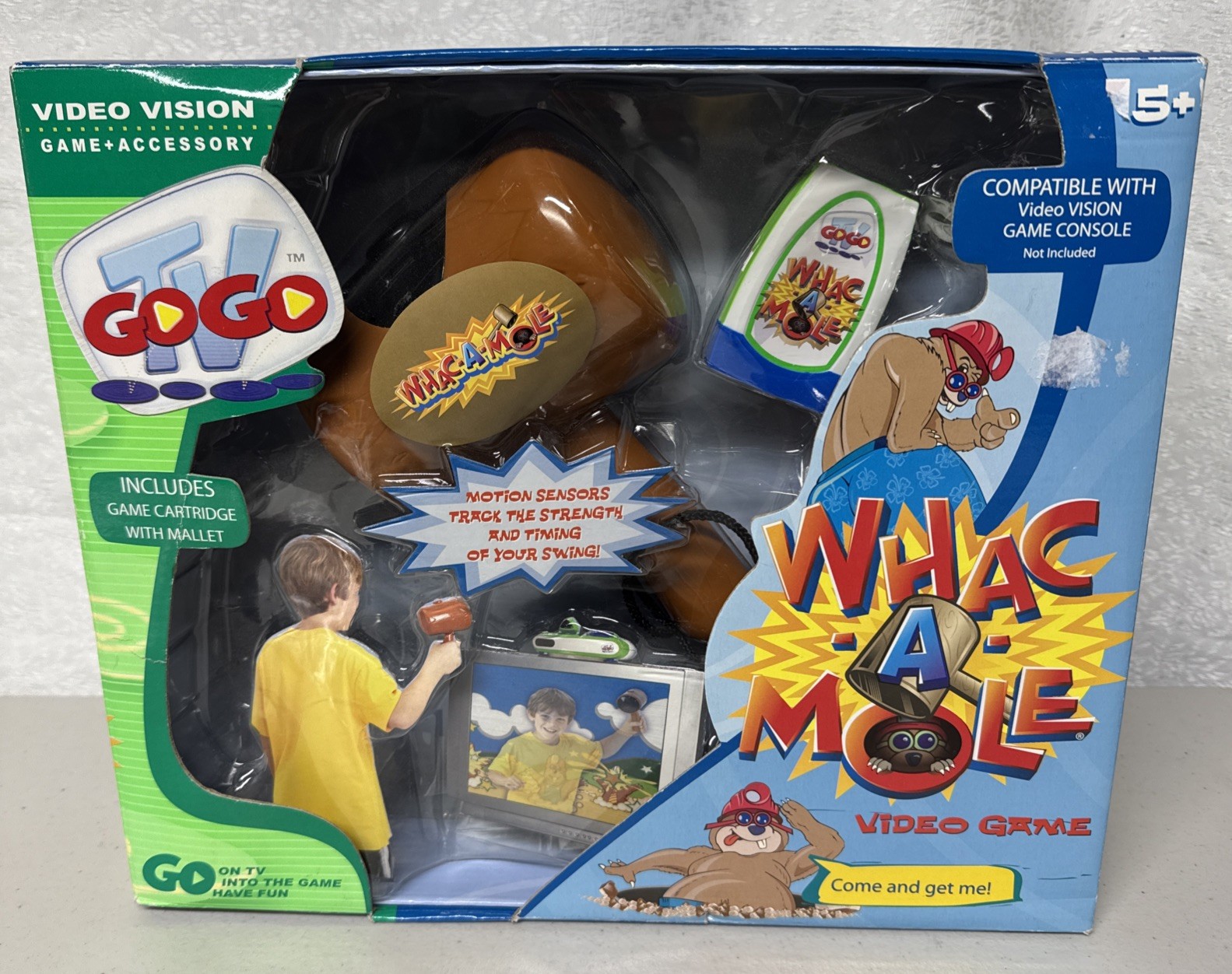 WHAC-A-MOLE GAME FOR VIDEO VISION 2005 NEW Sealed! 10 Levels New Family