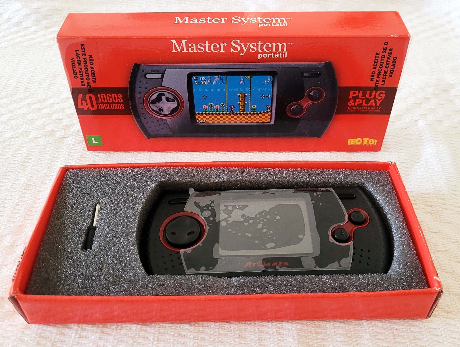 MASTER SYSTEM PORTABLE (PORTATIL) CIB – RARE HANDHELD CONSOLE BY TECTOY BRAZIL🔥