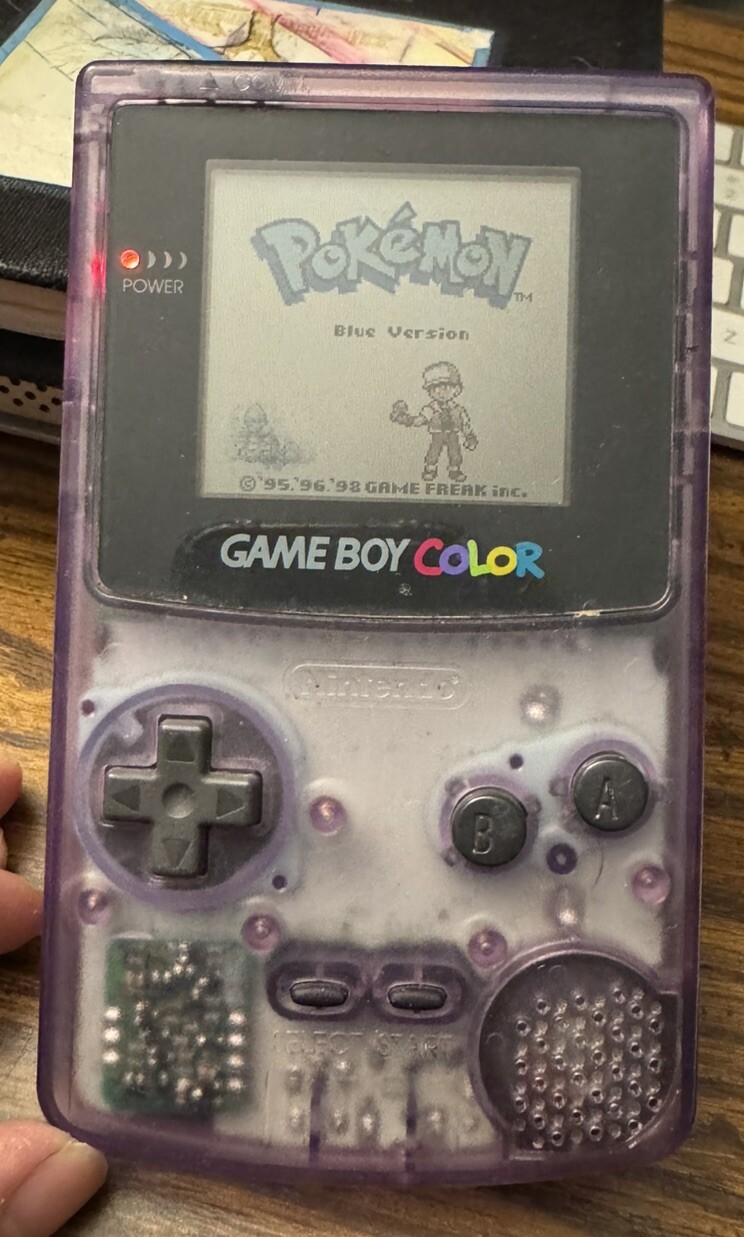 Nintendo Game Boy Color Clear Purple Preowned- Does Not Include Game Or AA’s