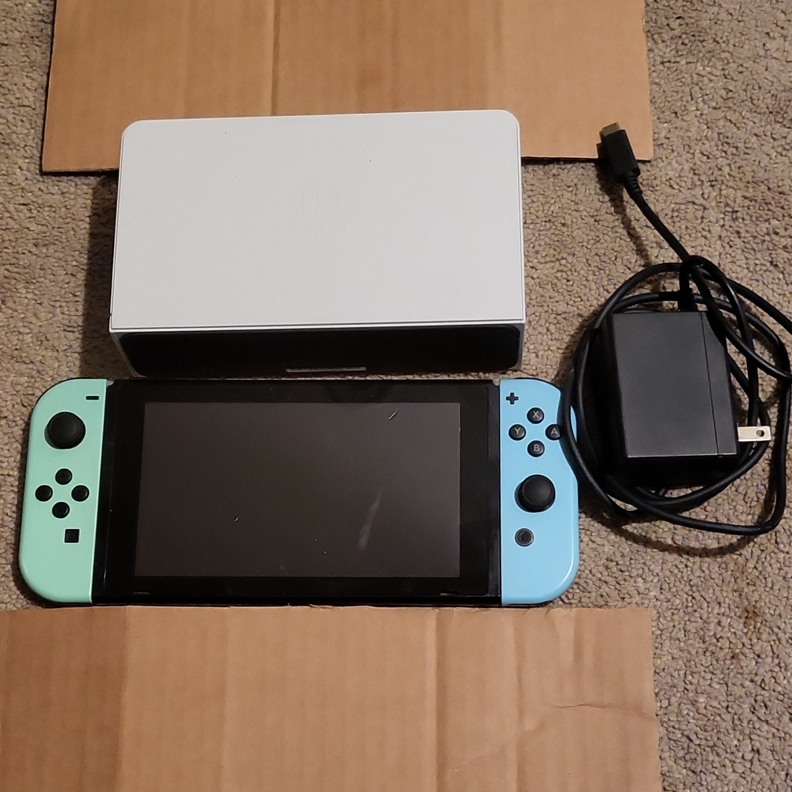 Nintendo Switch OLED Console Black White Blue Green Dock Joy-Con Wi-Fi