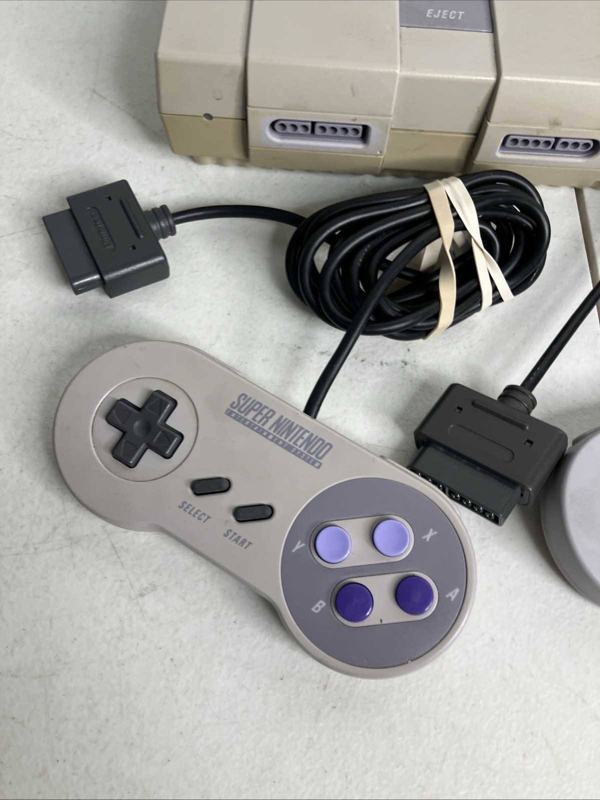 Super Nintendo SNES System Console Bundle 10 Games Mario World All Stars Zelda