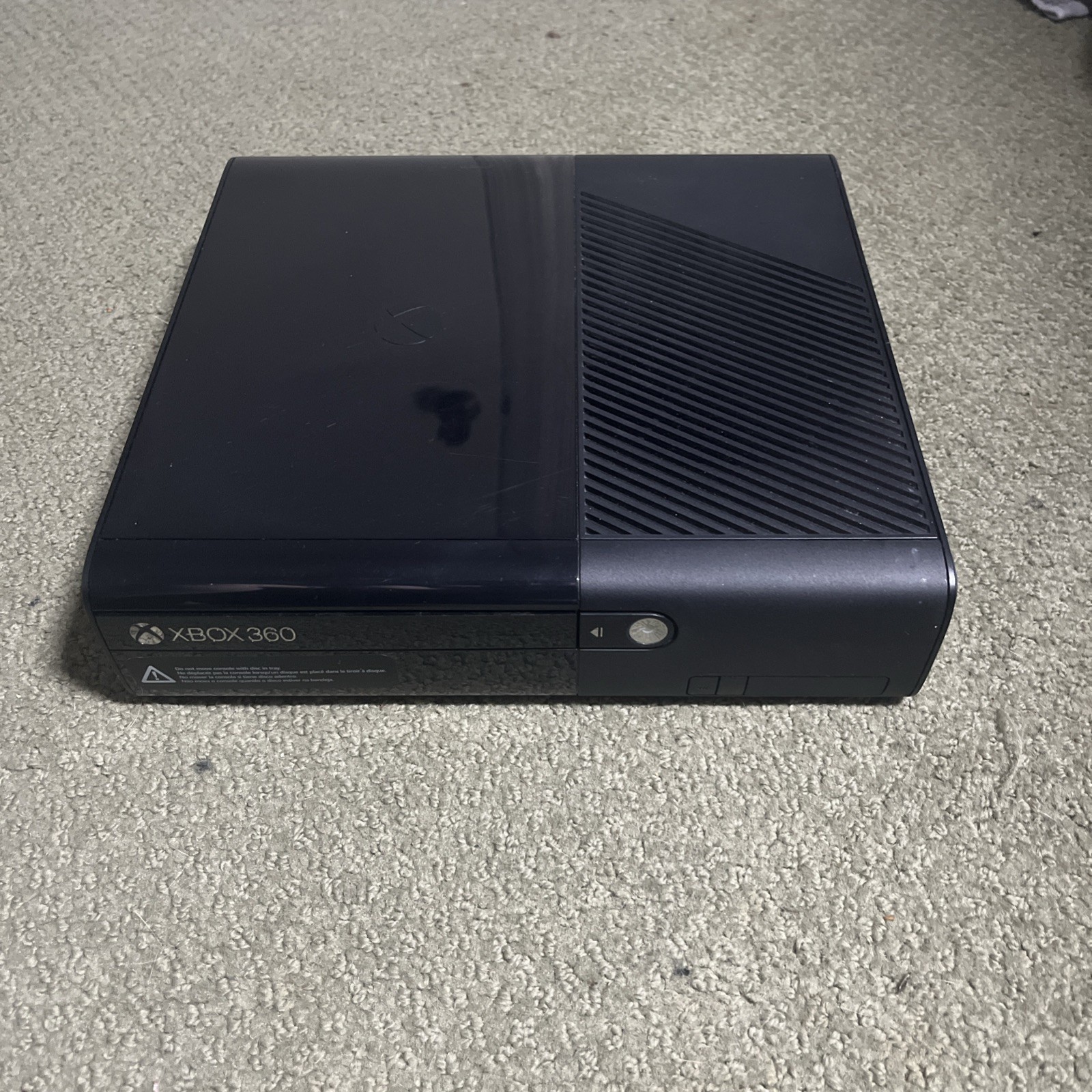 Microsoft Xbox 360 E Console Only Black System Tested & Working NO HARDDRIVE