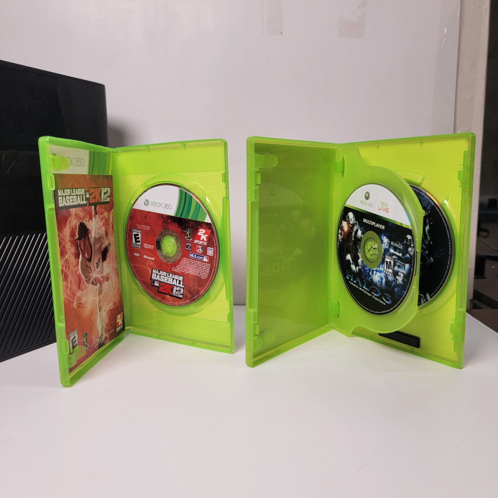 Microsoft Xbox 360 E 250GB Game Console System Black Tested and Working Halo 3