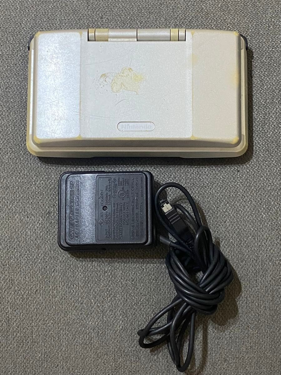 Nintendo DS Original NTR-001 Platinum Silver Tested Junk LCD Line Charger Japan